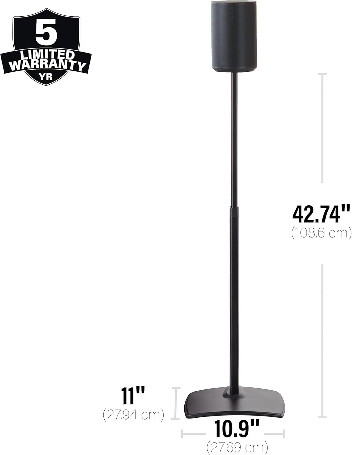 Sanus Height-Adjustable Speaker Stands for Sonos Era 100 - Pair