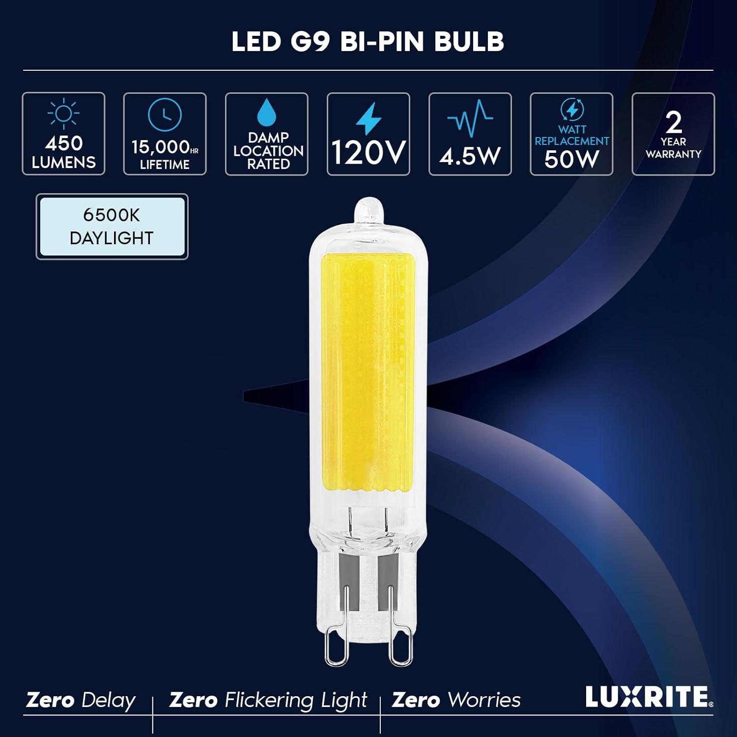 50 Watt Equivalent T4 G9/Bi-pin Dimmable LED Bulb