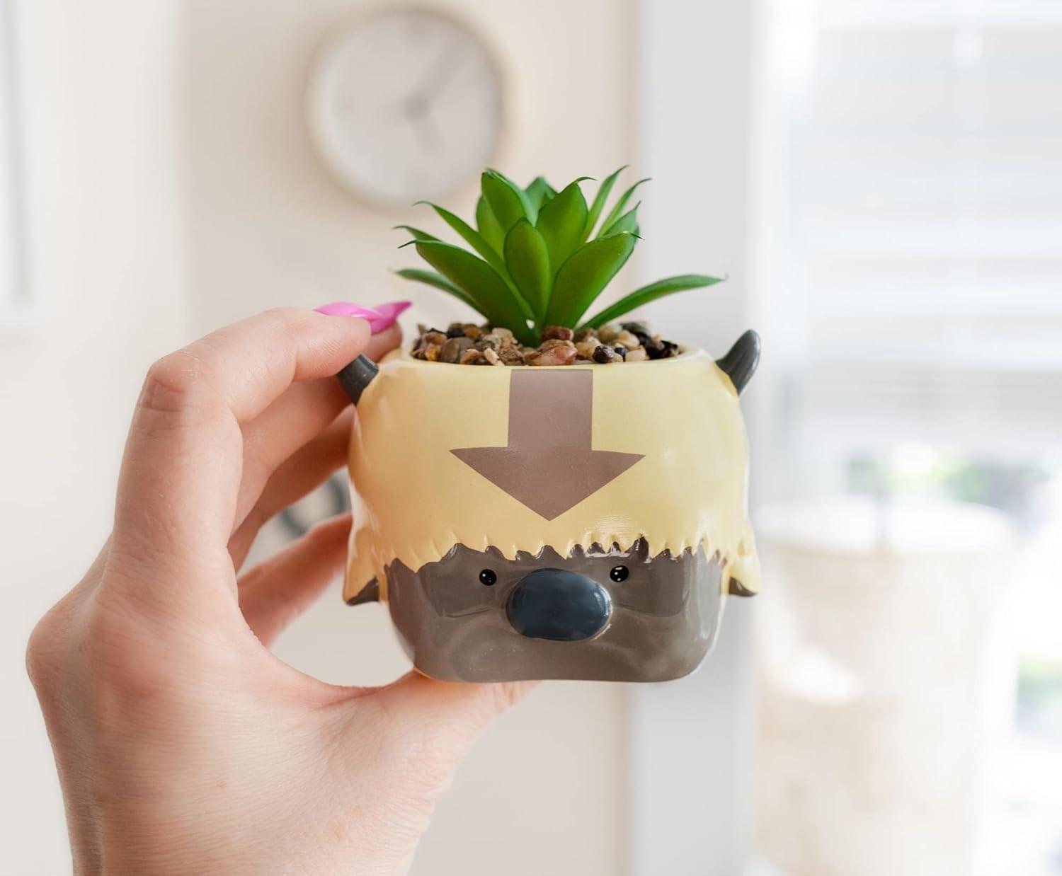 Silver Buffalo 5.5'' Faux Succulent Plant in Ceramic Planter