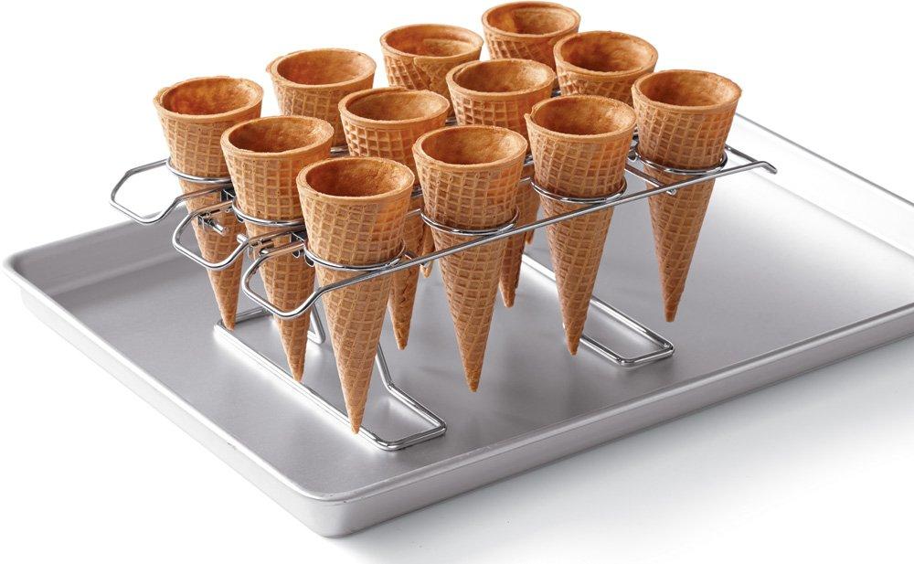 Wilton Cupcake Cones Baking Rack, 12-Cavity Ice Cream Cone Cupcakes Holder