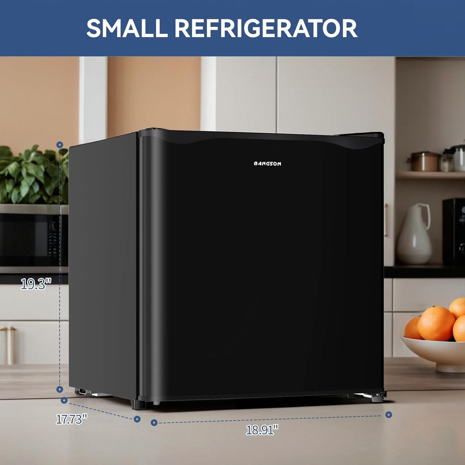 BANGSON BANGSON 1.6 Cu.Ft Mini Fridge With Freezer US-BSR-008