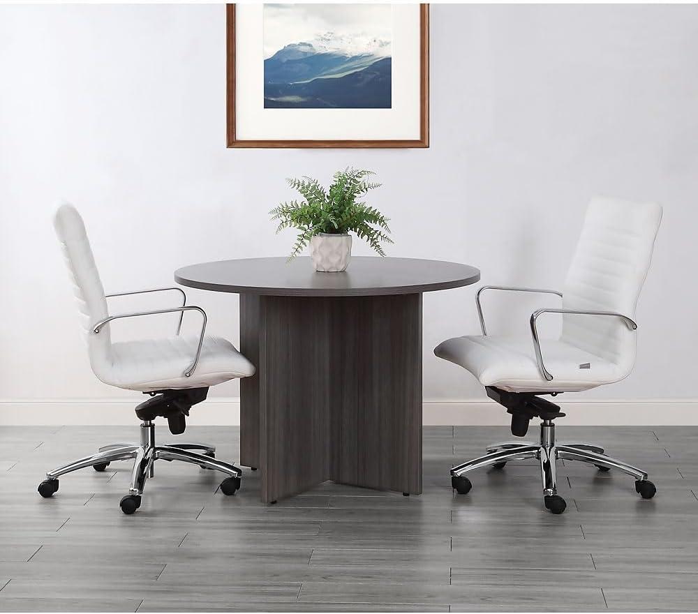 At Work Round Conference Table  42"DIA Warm Ash Laminate