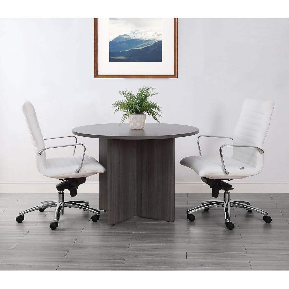 At Work Round Conference Table  42"DIA Warm Ash Laminate