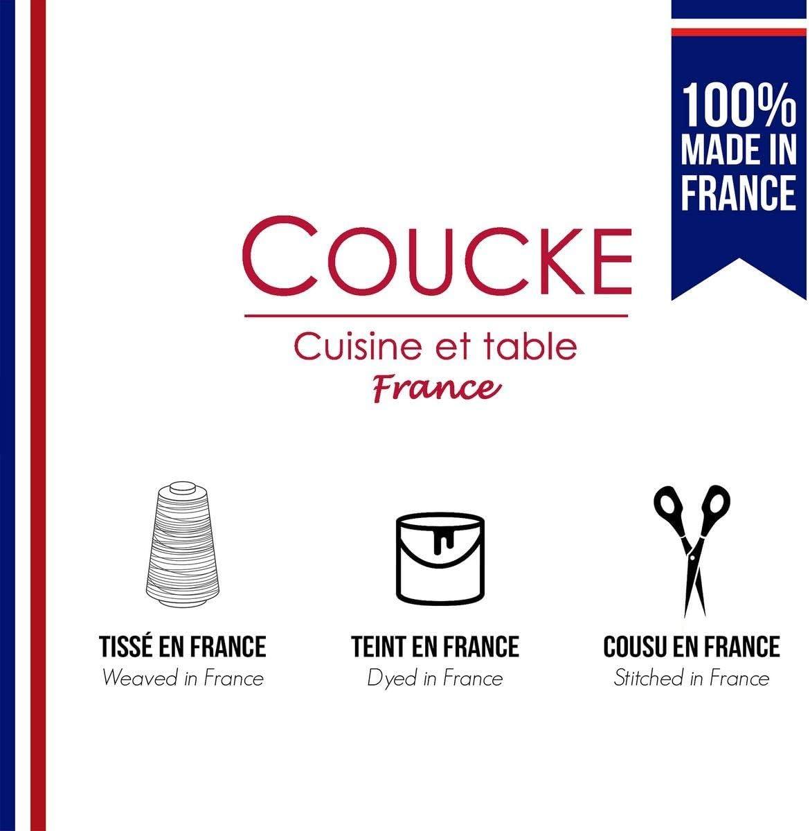 French Bistro Cotton Jacquard Tea Towel, 20" x 30", Black and Cream