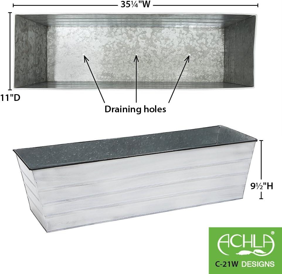 Galvanized Steel Flower Box - ACHLA Designs