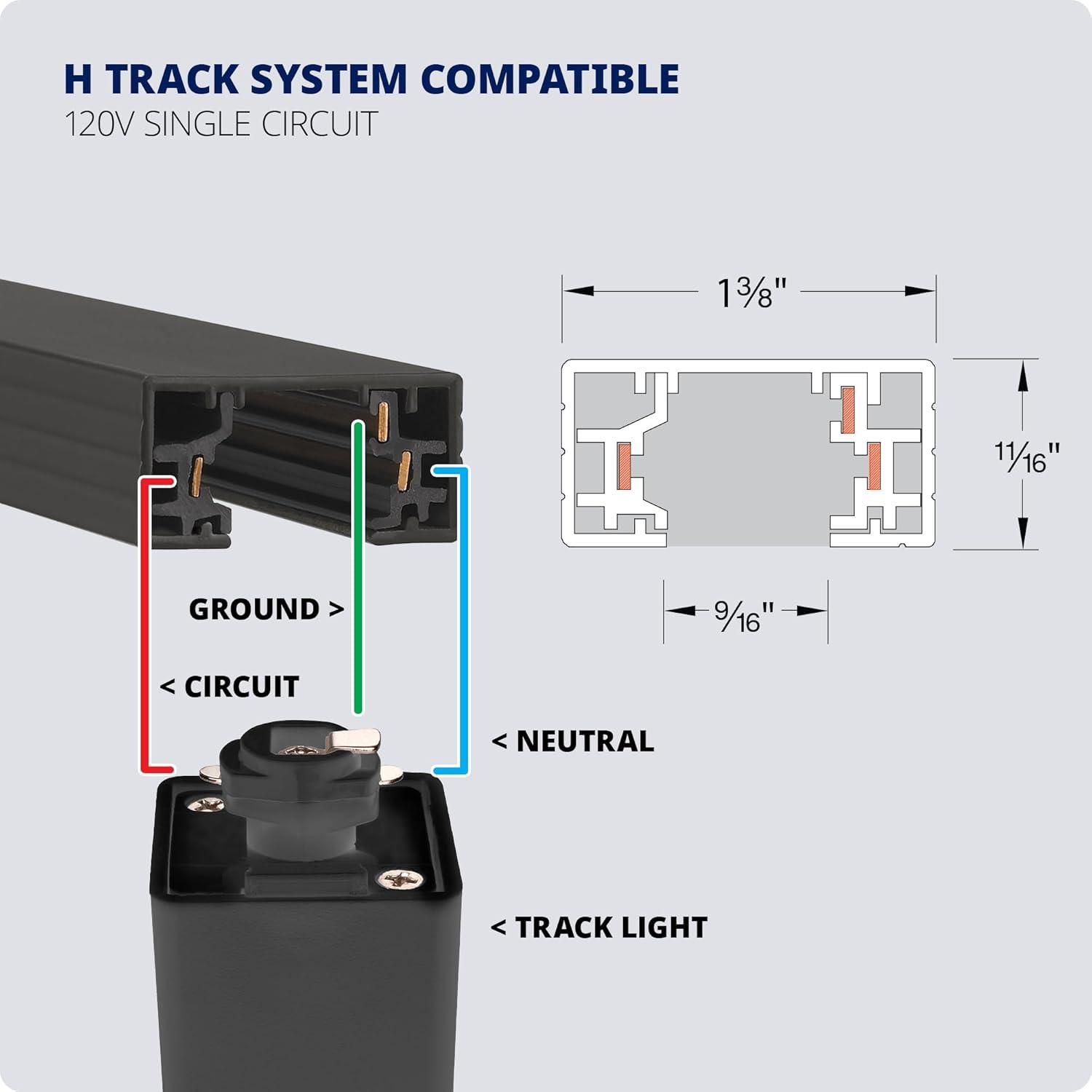 120V Single Circuit Track Section