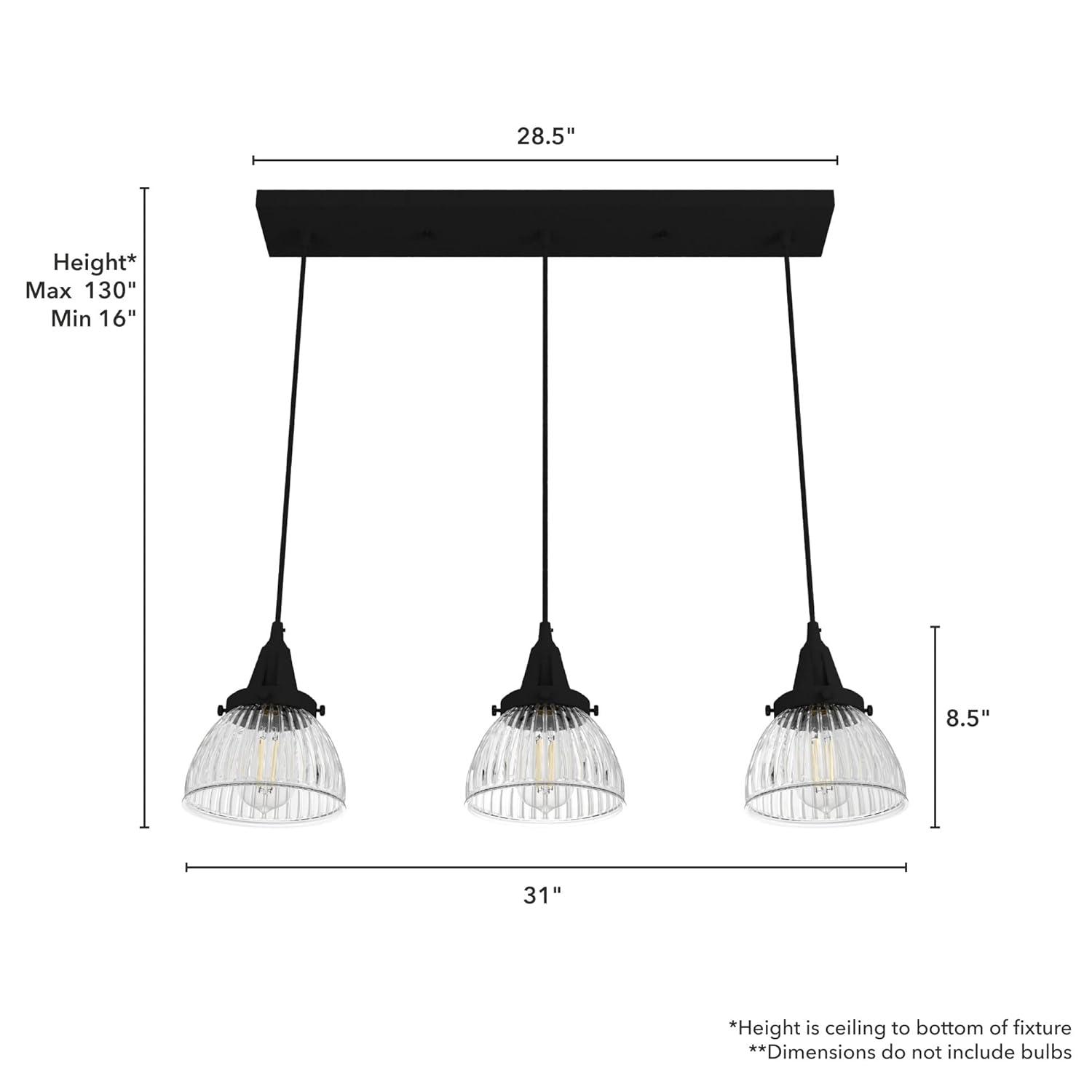 Hunter Fan Cypress Grove 3 - Light Cluster Bell Pendant