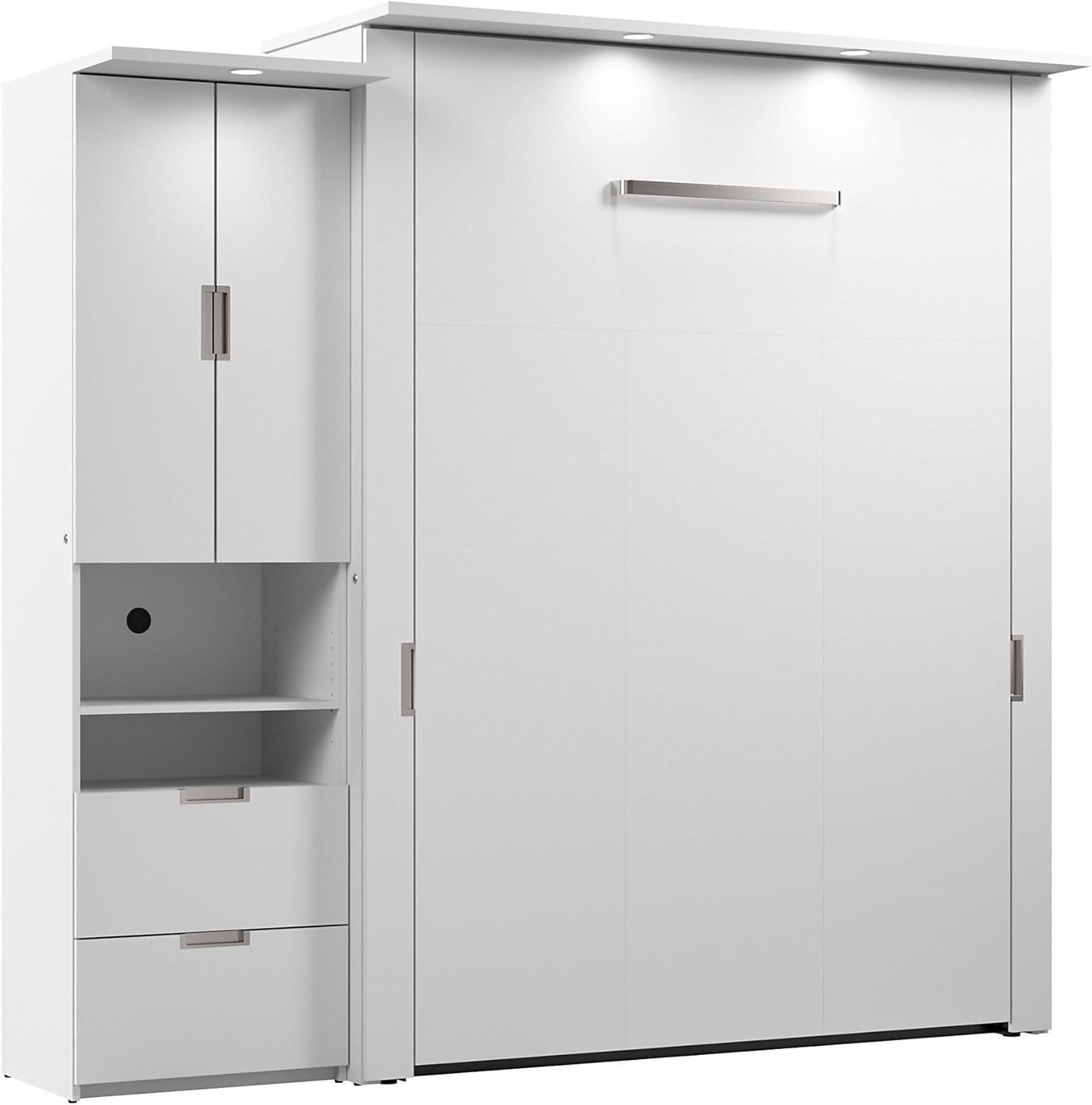 Sand & Stable™ Luka Murphy Bed with Storage Cabinet (90W)