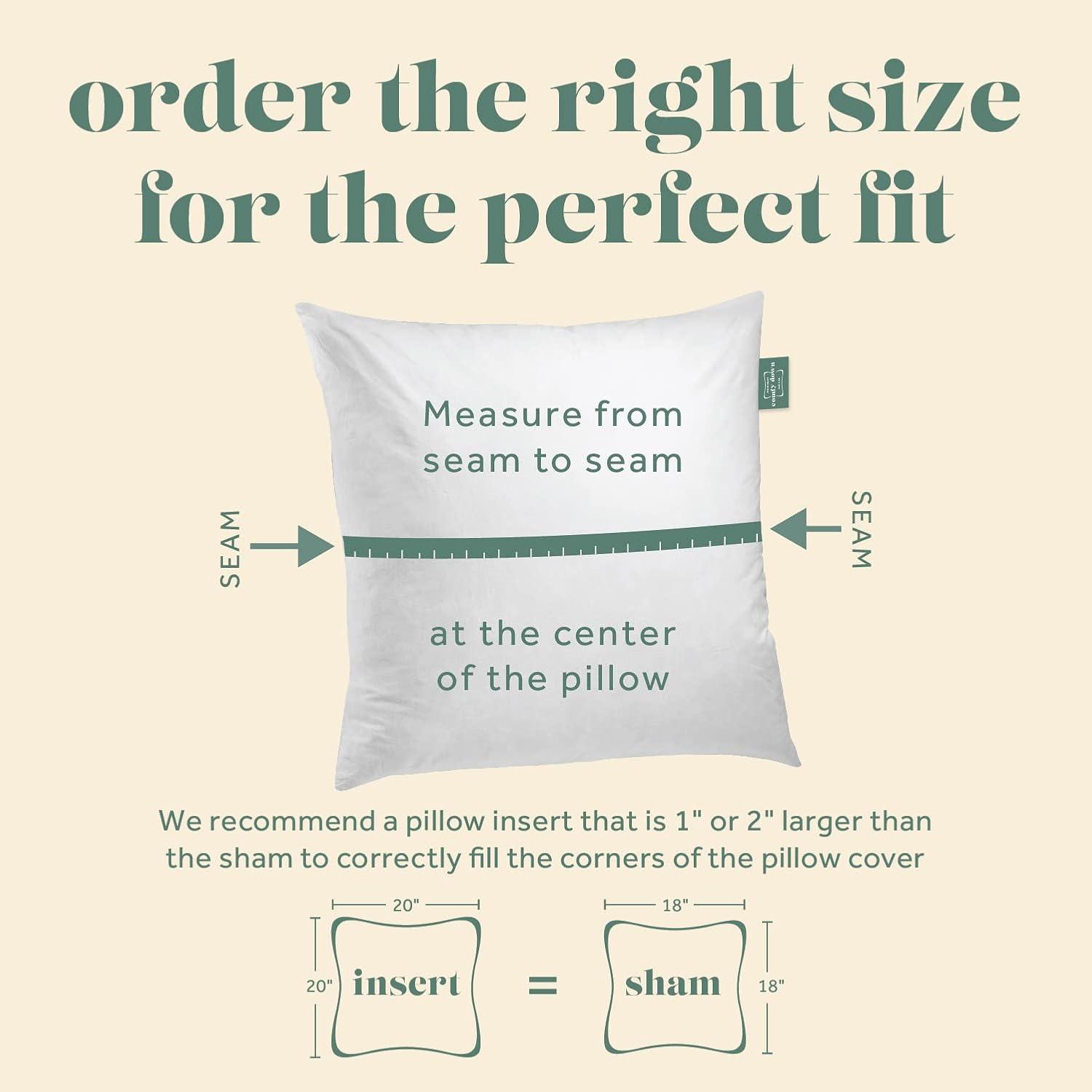 ComfyDown ComfyDown 95% Feather 5% Down Rectangle Decorative Pillow Insert Sham Stuffer