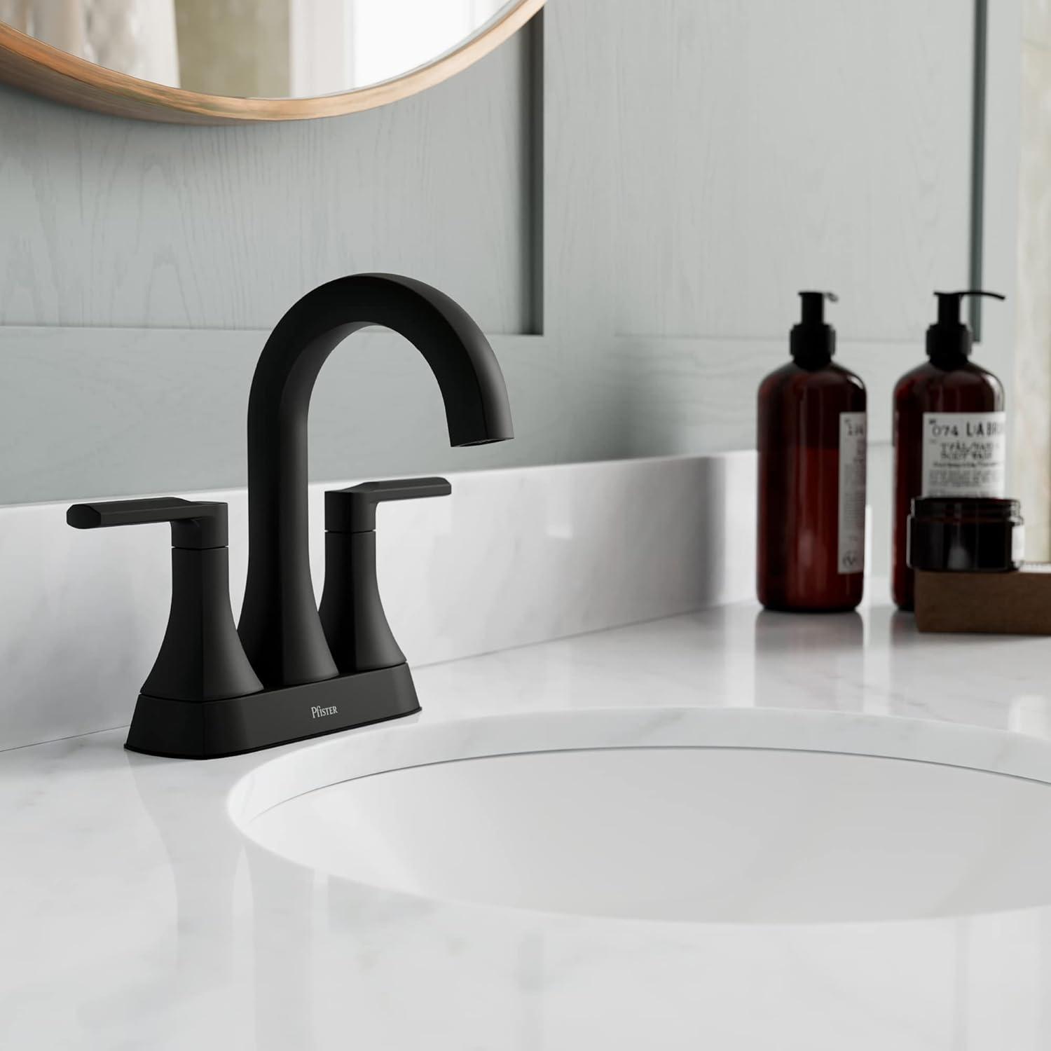 Vaneri Centerset Bathroom Faucet with Drain Assembly