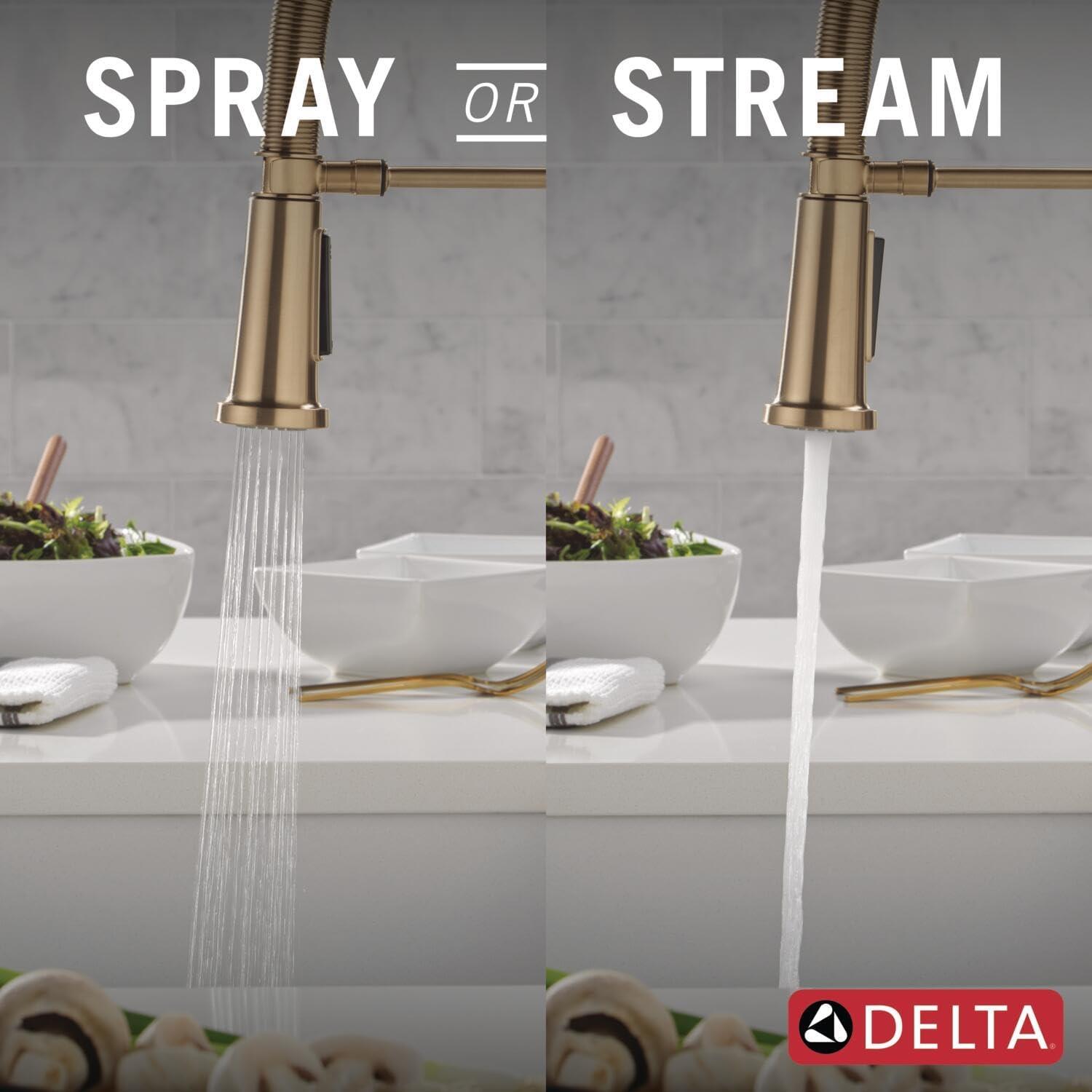 Rhett Pro Commercial Kitchen Faucet, Pull Down Sprayer Kitchen Sink Faucet