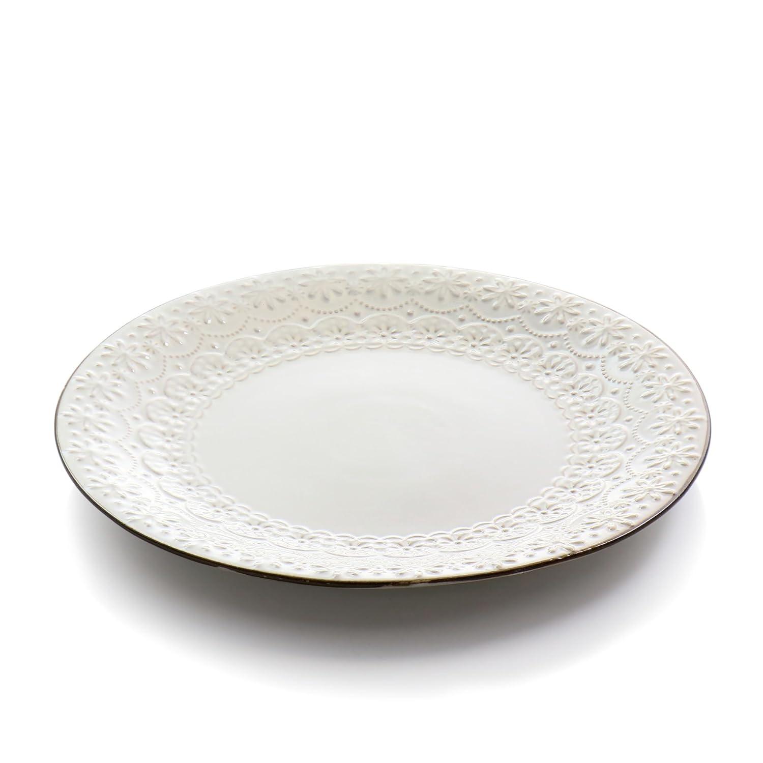 Elama 16 Piece Stoneware Dinnerware Set - Service for 4