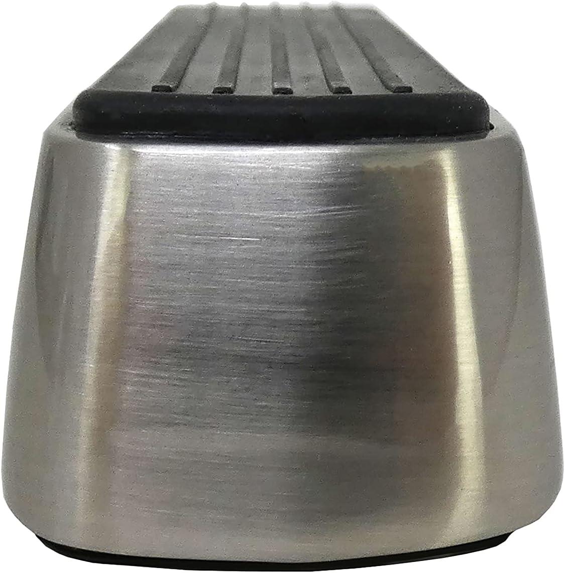 Shepherd Hardware Designer Satin Nickel Door Wedge with Non-Skid Rubber Base Grip