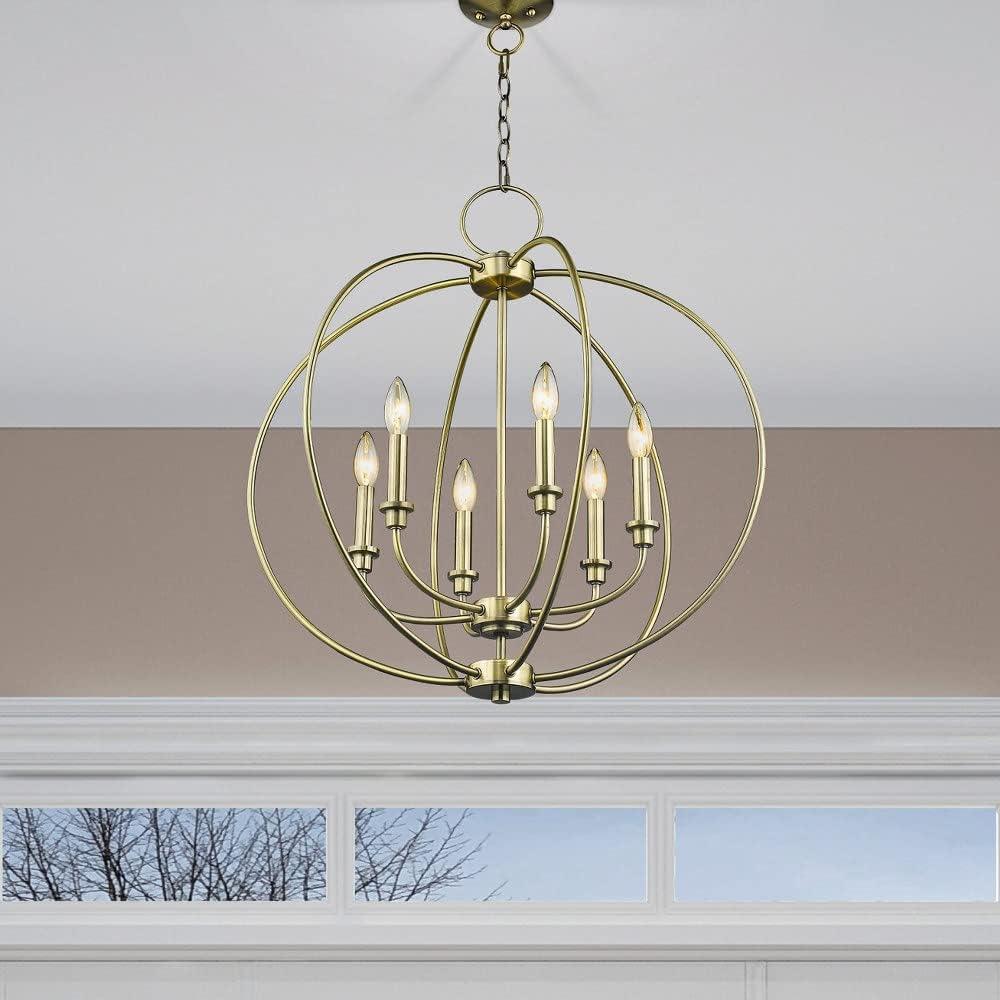 Livex Lighting Milania 6 - Light Chandelier in  Bronze
