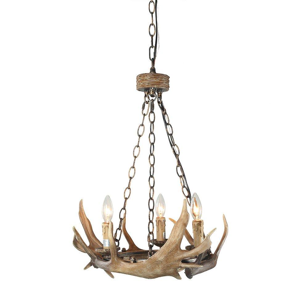 3-Light Antler Pendant Lighting Ceiling Lights Chandeliers