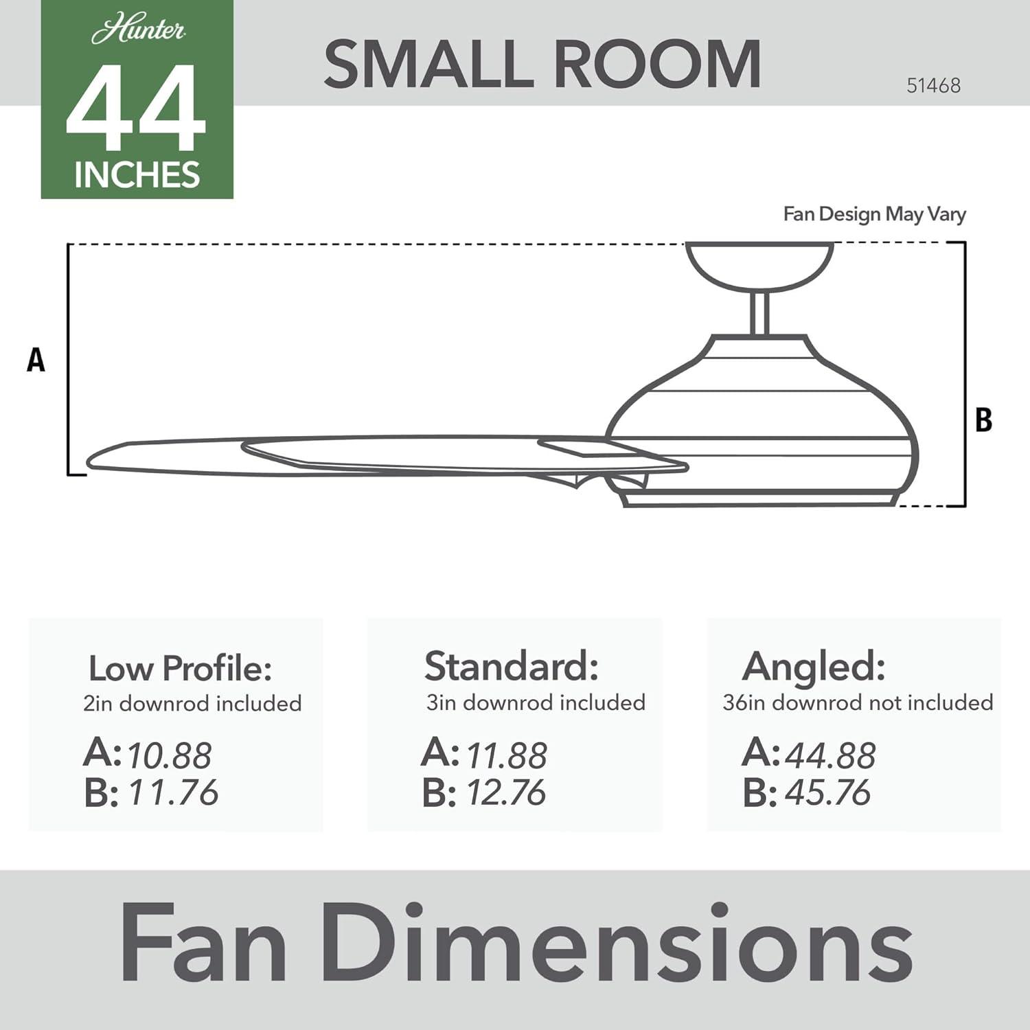 44" Kennicott 6 - Blade Outdoor Standard Ceiling Fan with Wall Control