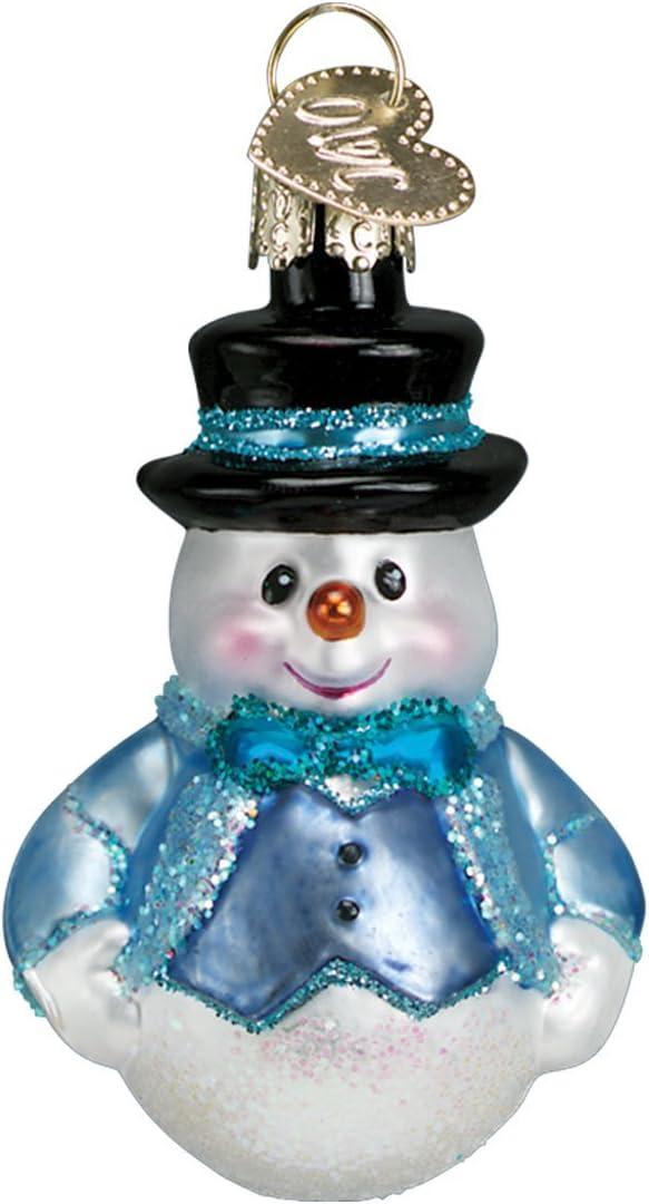 Old World Christmas 2.5 Inch Mini Snowman Set Ornaments Frosty  St/6 Tree Ornament Sets