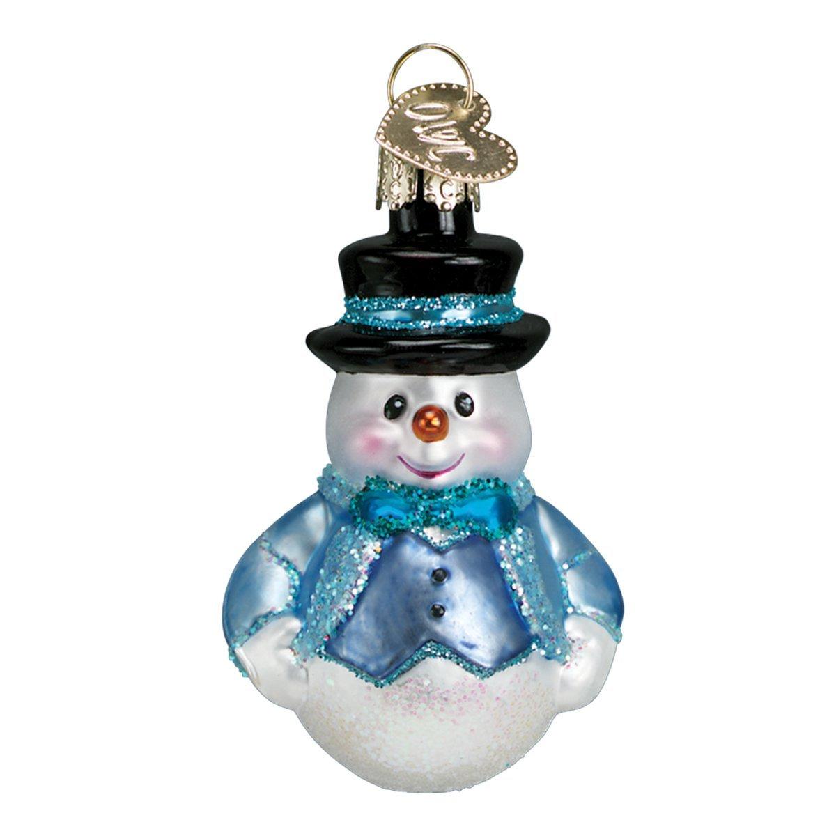 Old World Christmas 2.5 Inch Mini Snowman Set Ornaments Frosty  St/6 Tree Ornament Sets