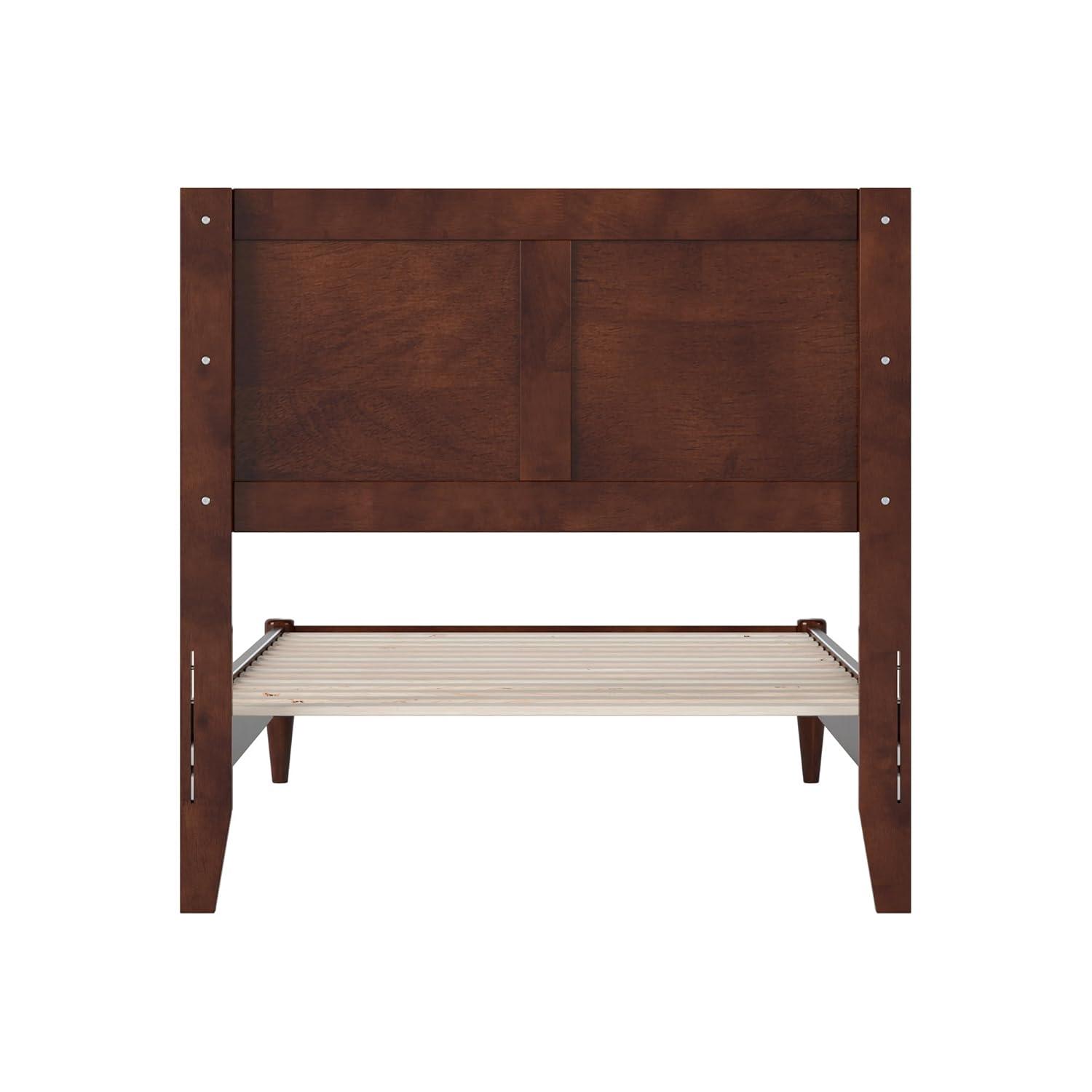 AFI Furnishings Berkshire Twin Solid Wood Low Profile Platform Bed in Walnut