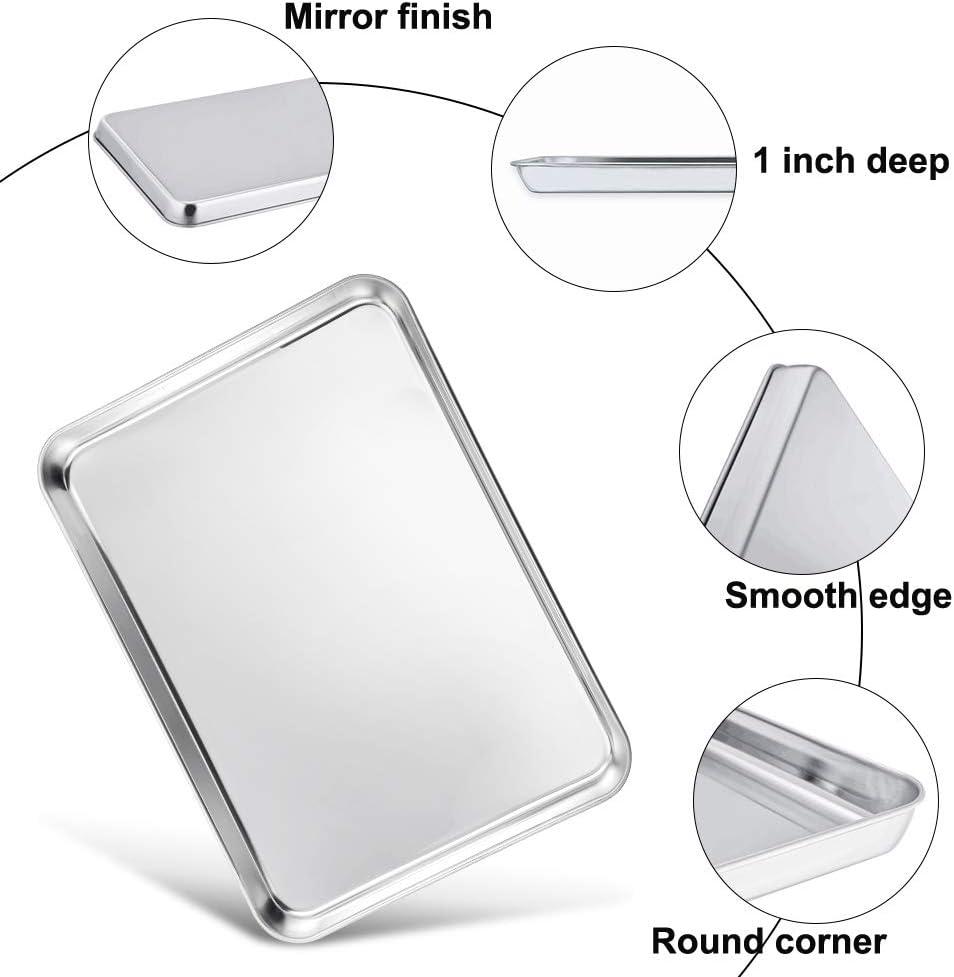 Stainless Steel Non-stick 4-Piece Cookie Sheet Set