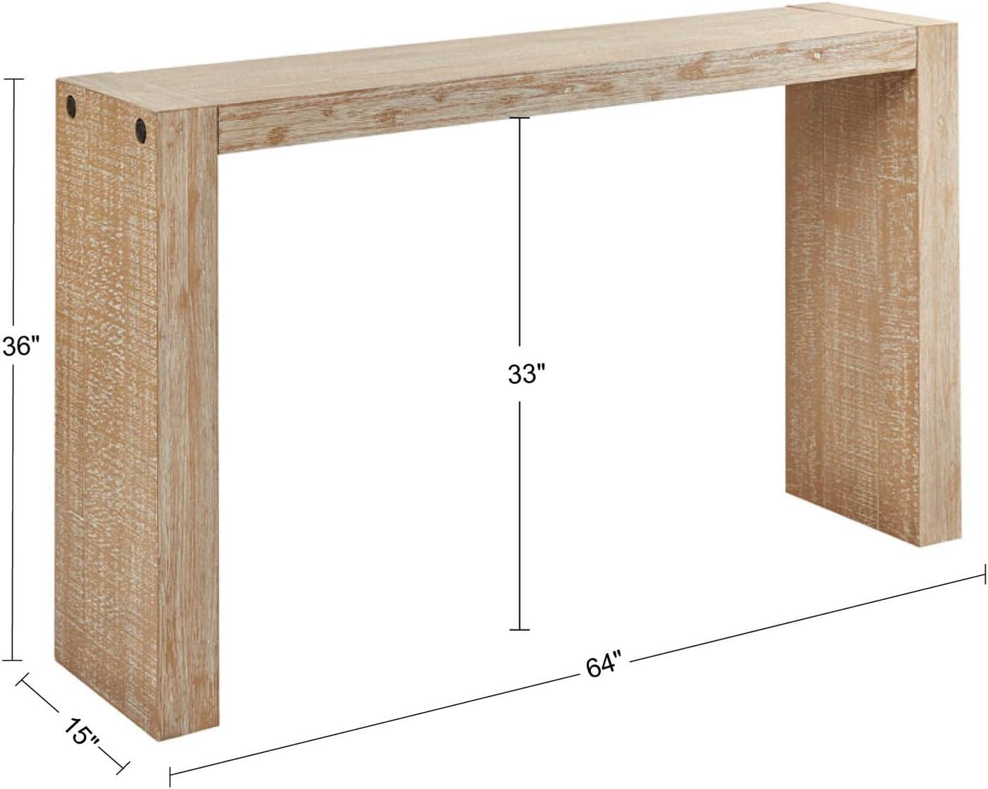 Monterey 64'' Reclaimed Wheat Grain Solid Wood Console Table