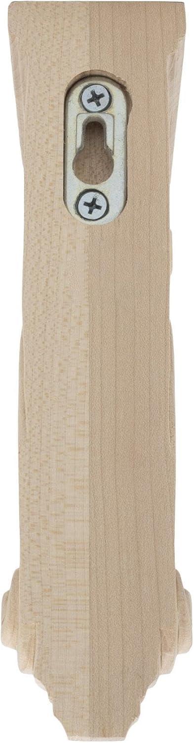 Architectural Products by Outwater L.L.C. 8 in x 2 in x 4-3/4 in Unfinished Small Solid Classic Traditional Plain Wood Corbel