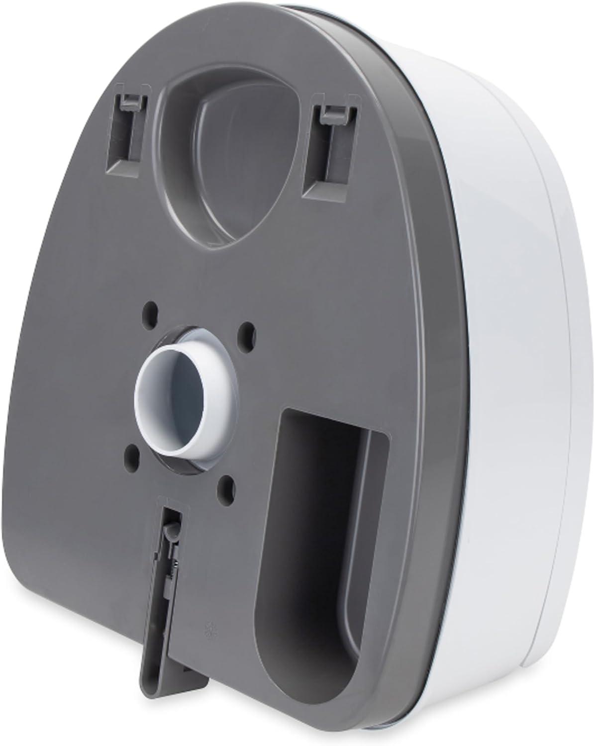 Camco Camping/RVing Premium Travel Toilet | Features a 5.3-Gallon Detachable Holding Tank, Pump Flush Design & Spring-Loaded Latch (41544)