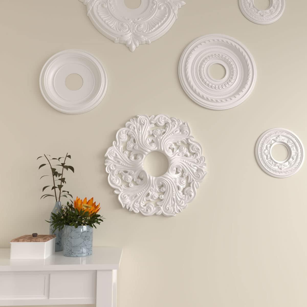 Gray Polyurethane Orrington Ceiling Medallion, 19.63"