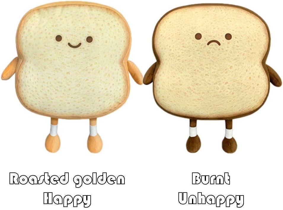 Small Golden Toast Bread Plush Pillow