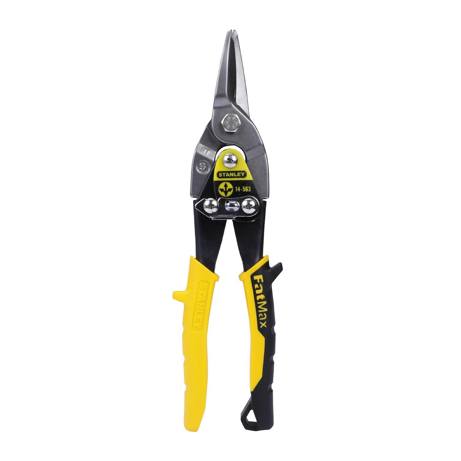 STANLEY - Yellow Aviation Snips Straight Cut 250mm (10in)
