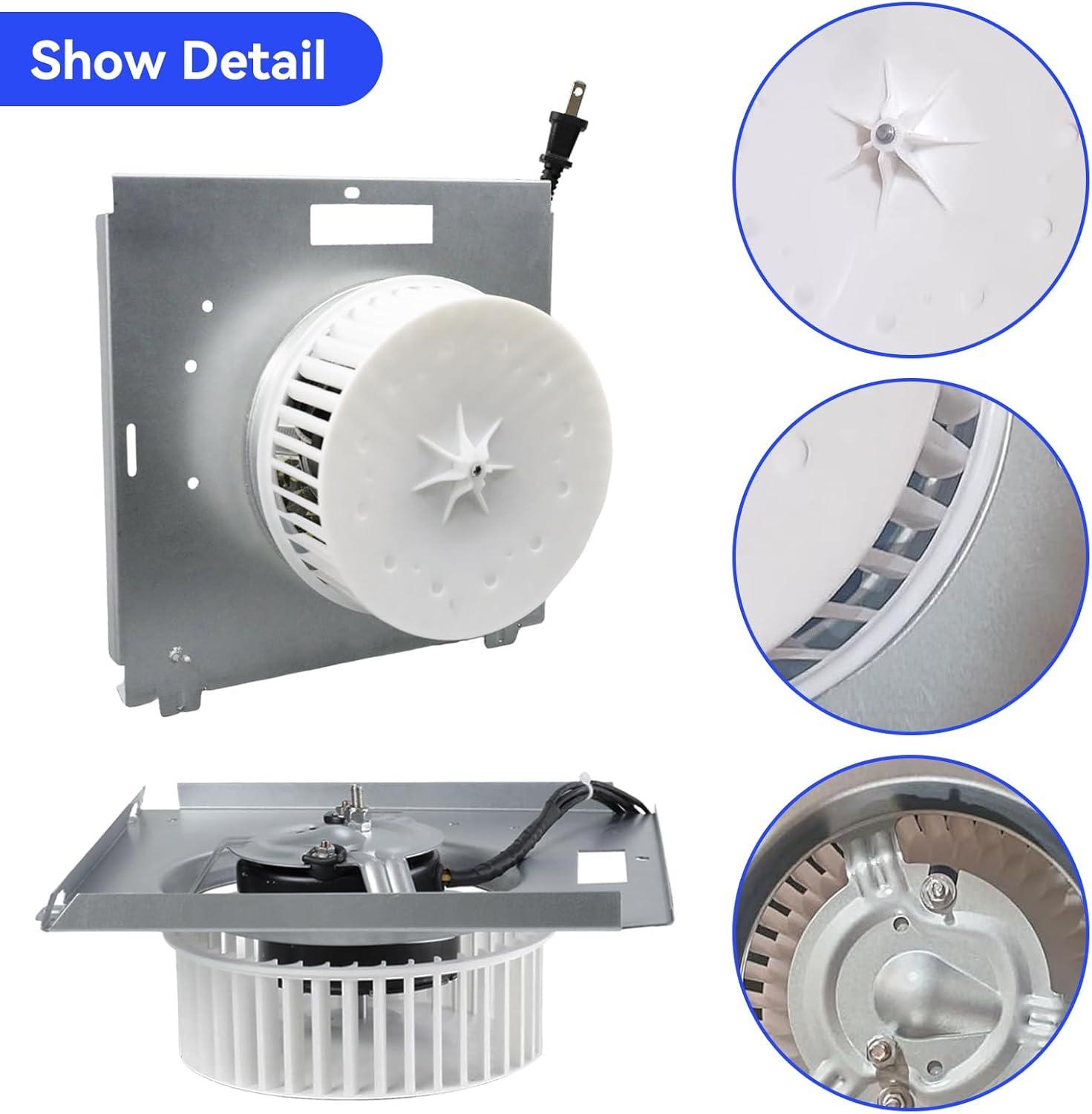 97017705 Motor Assembly for NuTone, 97017705 Bathroom Exhaust Fan, Replacement for 8663RP 8664RP 671R 672R Broan 750 751 752 Fan Ventilation, Replaces 86933000/JA2B104N
