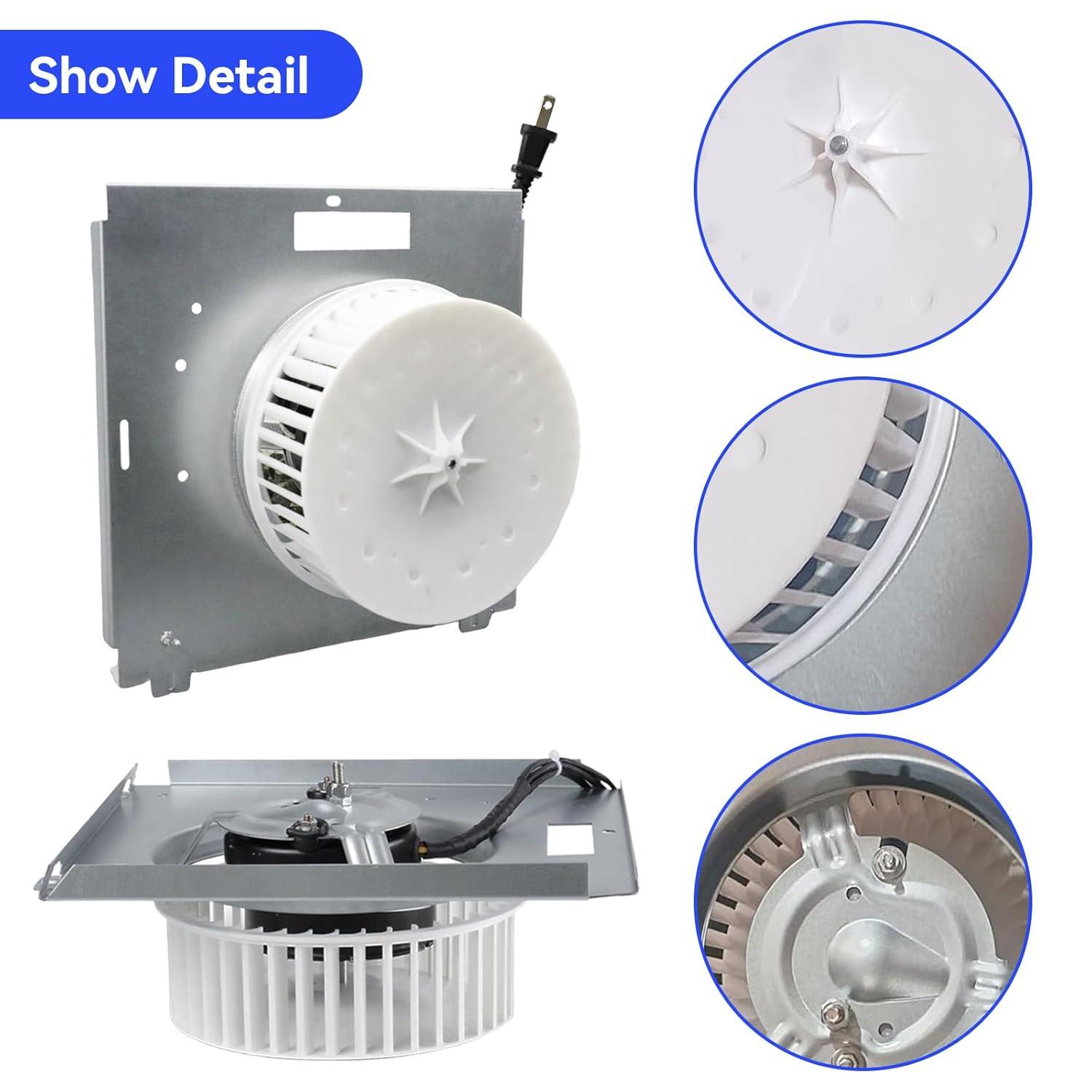 97017705 Motor Assembly for NuTone, 97017705 Bathroom Exhaust Fan, Replacement for 8663RP 8664RP 671R 672R Broan 750 751 752 Fan Ventilation, Replaces 86933000/JA2B104N