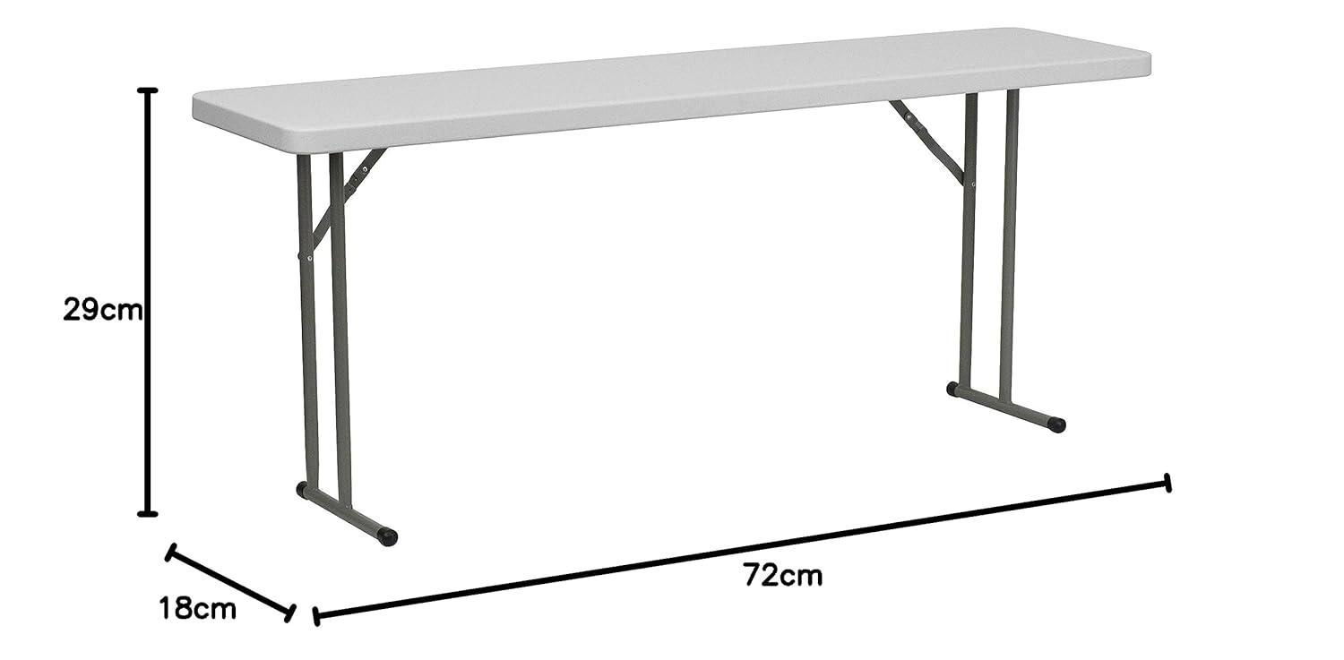 Flash Furniture Noah Rectangular Plastic Folding Training and Event Table