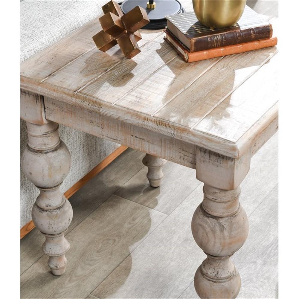 Bander Square Reclaimed Wood End Table (24")