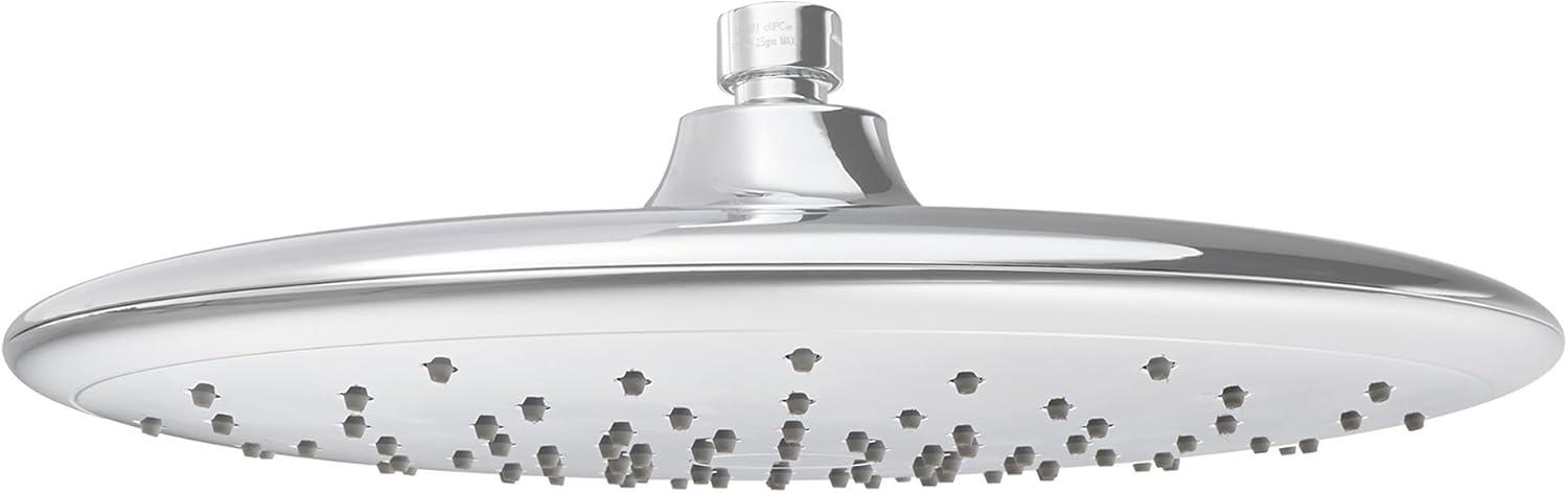 Polished Chrome 11-inch Adjustable Rain Shower Head