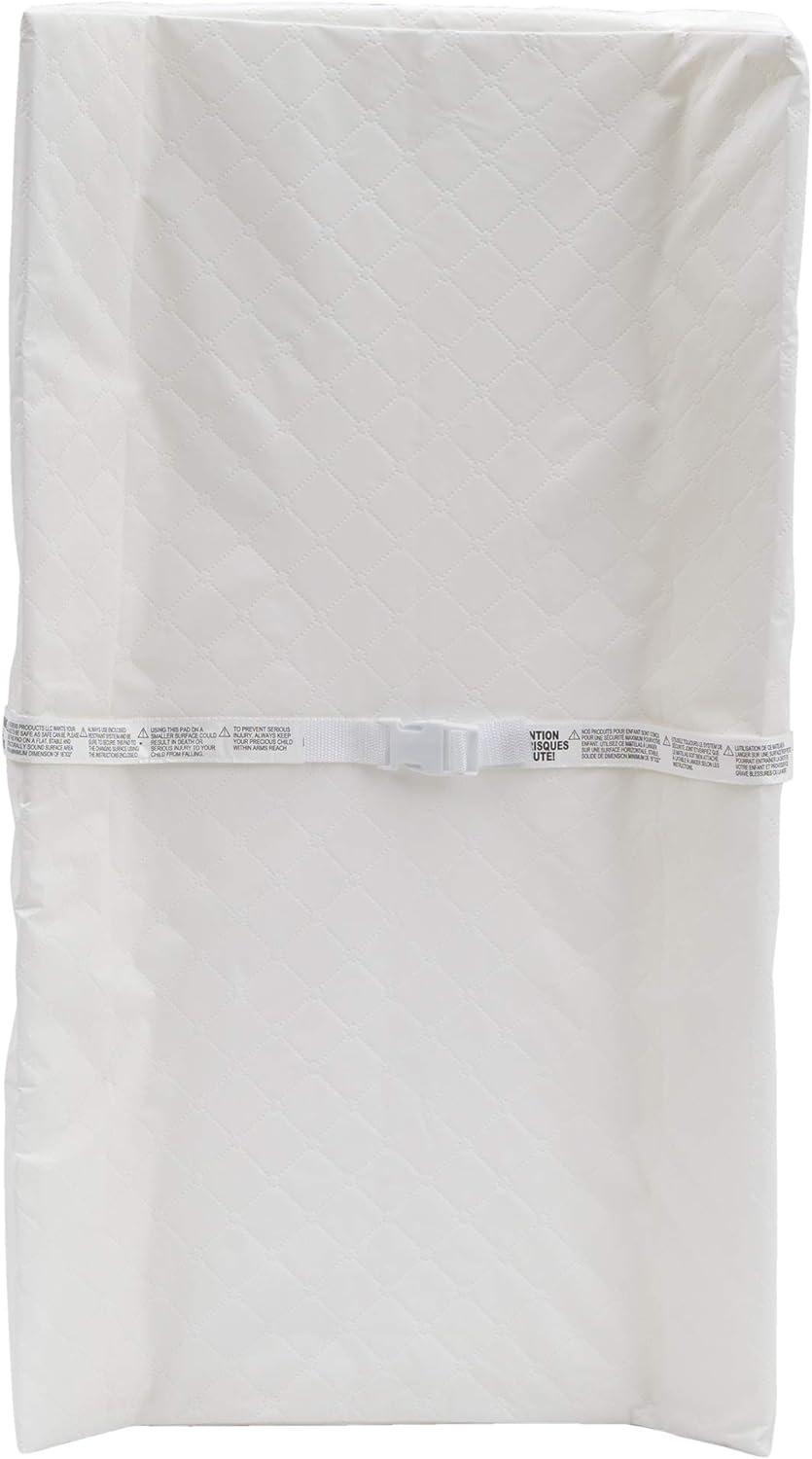 White Waterproof Contoured Baby Changing Pad