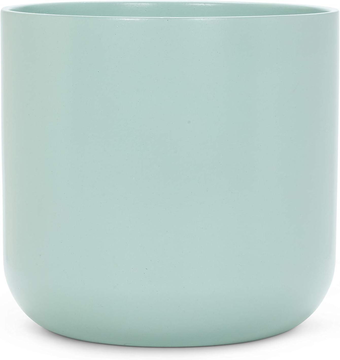 5 in. Stoneware Classic Planter, Mint Green - Medium