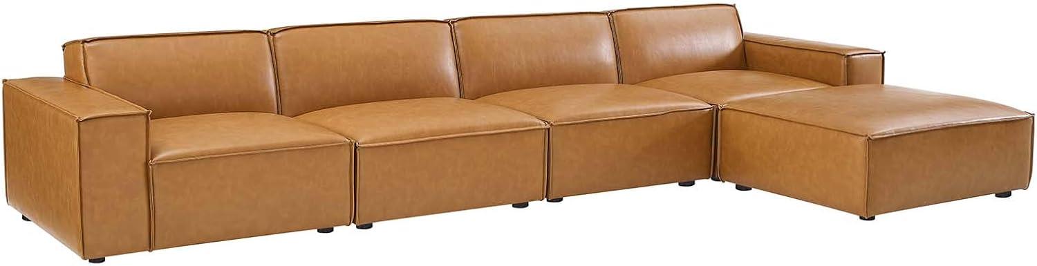 Modway Modway Restore 5-Piece Vegan Leather Sectional Sofa