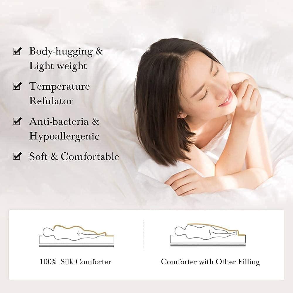 Mommesilk Washable & Breathable Silk Comforter