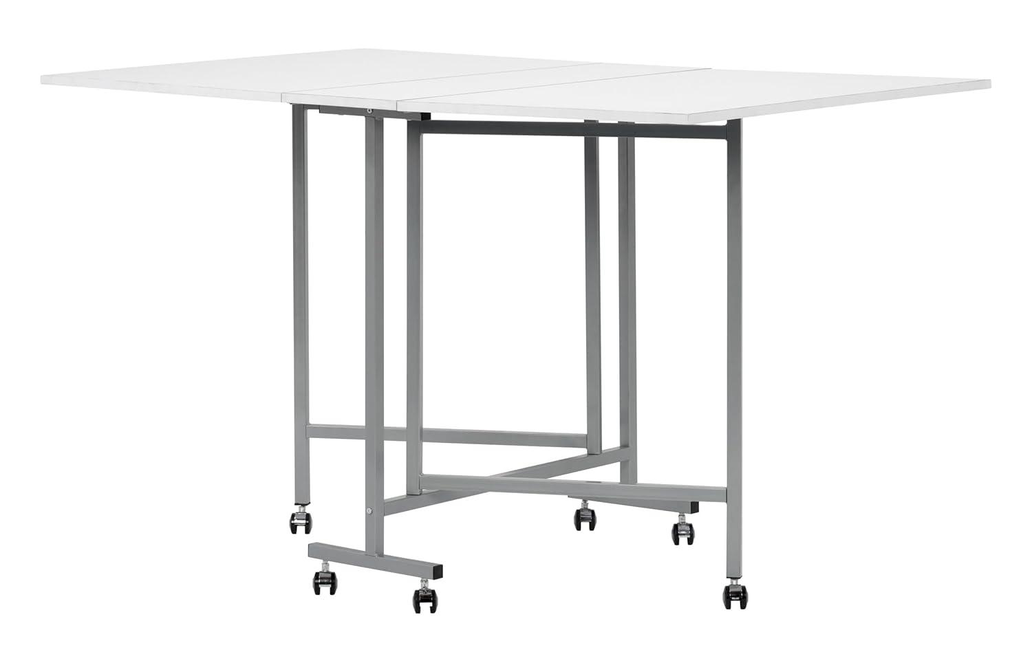 Sew Ready 58.75'' x 36.5'' Foldable Craft Table with Wheels