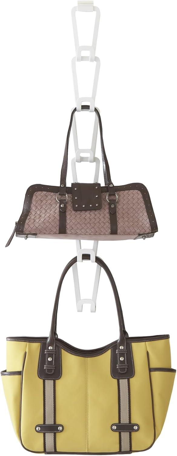 Yamazaki Home Chain Link Bag Holder - Closet Storage Hanging Organizer Rack, Steel