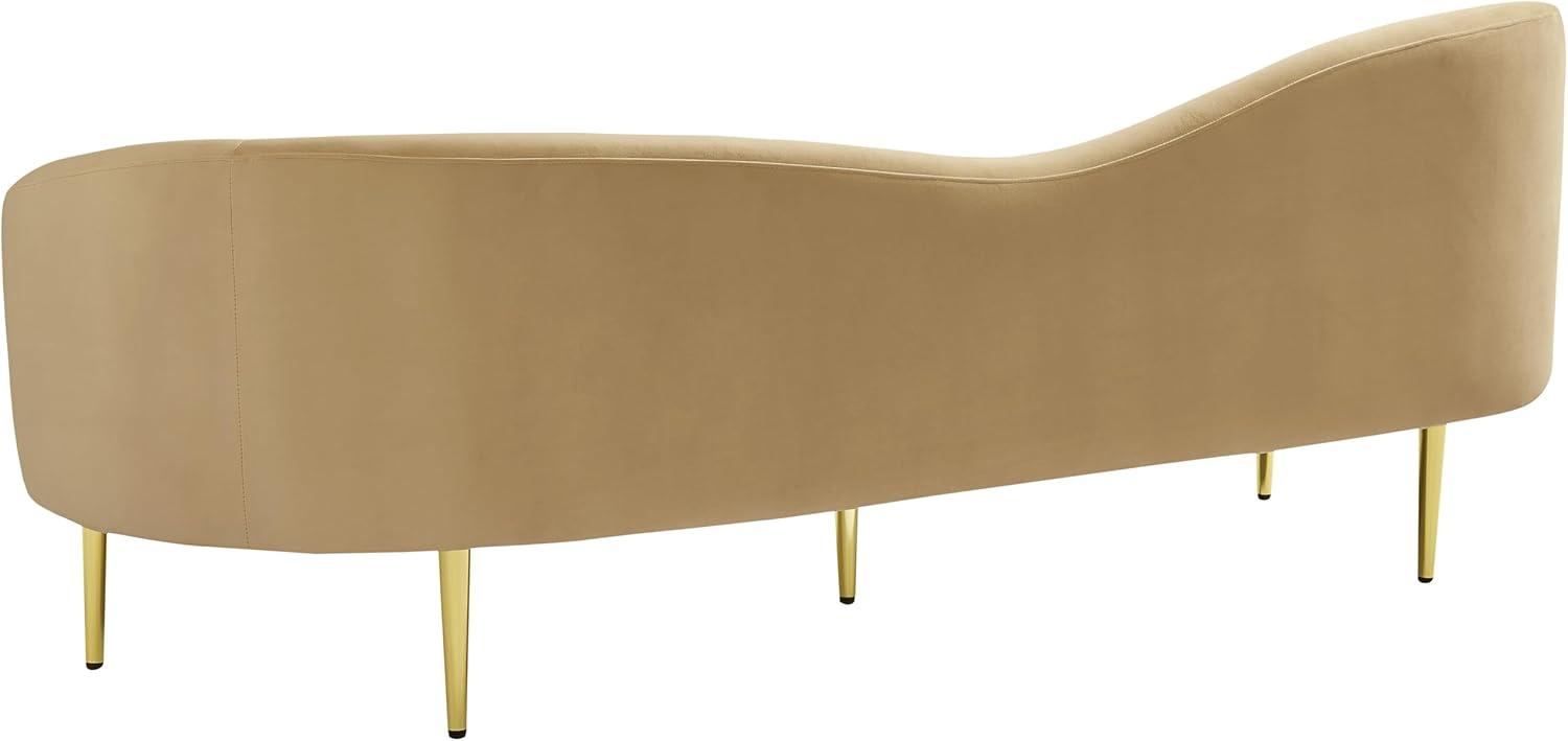 Meridian Furniture Ritz Camel Velvet Sofa