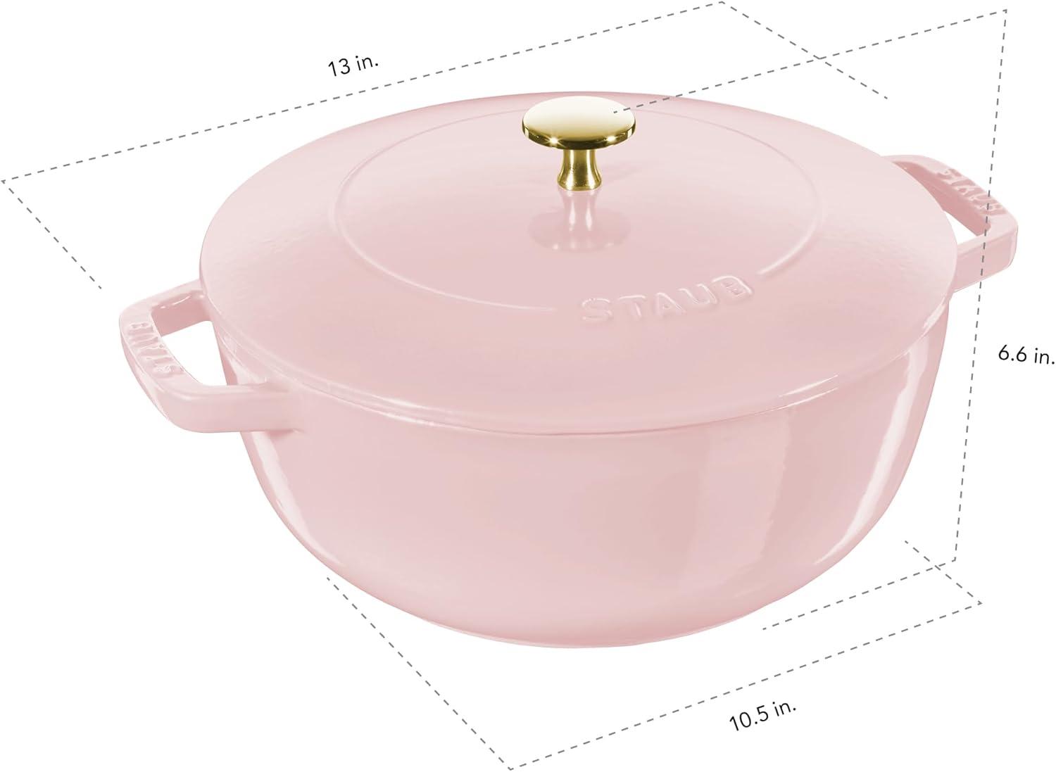 Staub ® Peony Pink Cast Iron 5-Qt. Essential French Oven