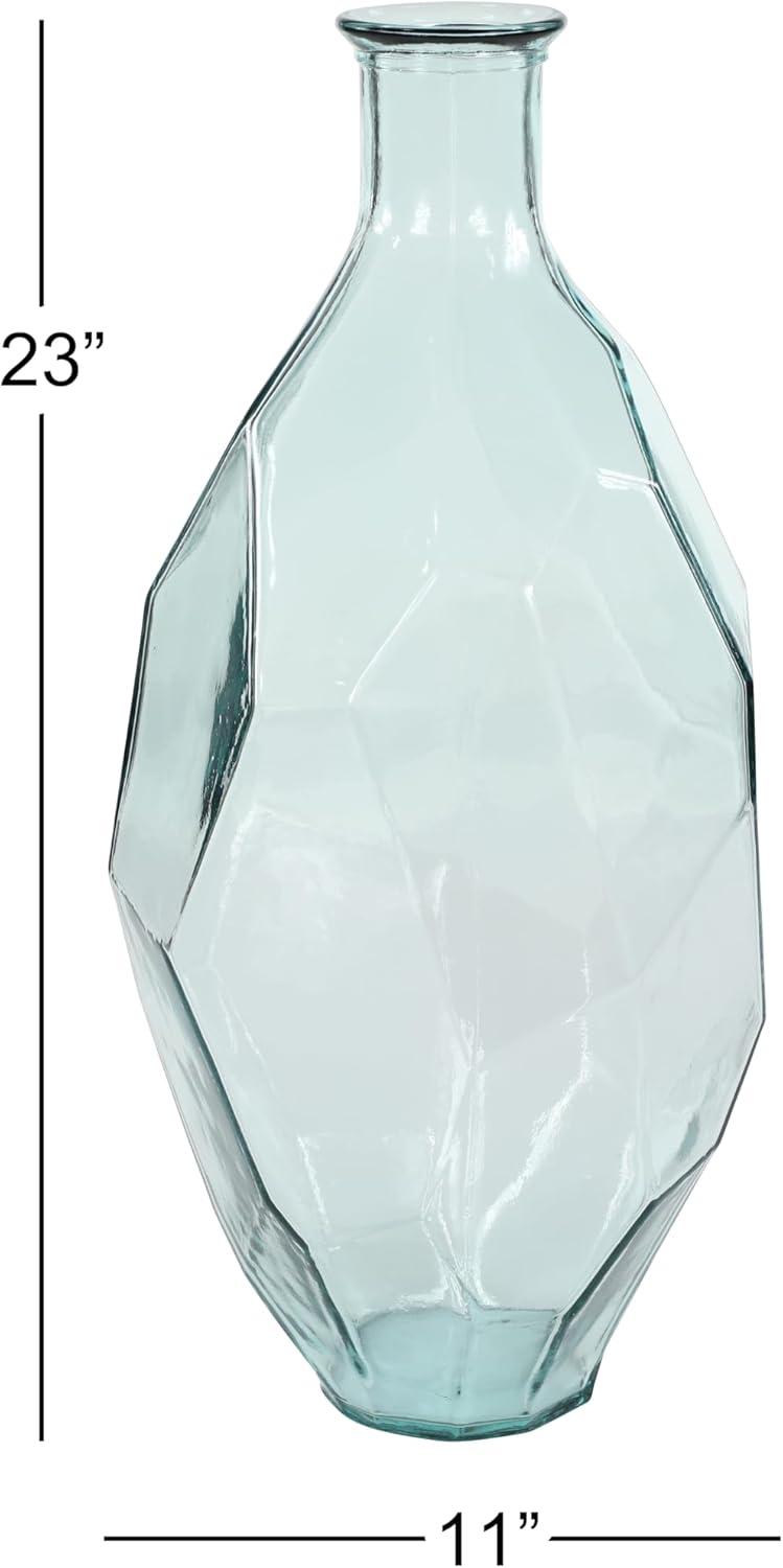 DecMode 23" Spanish Recycled Glass Vase