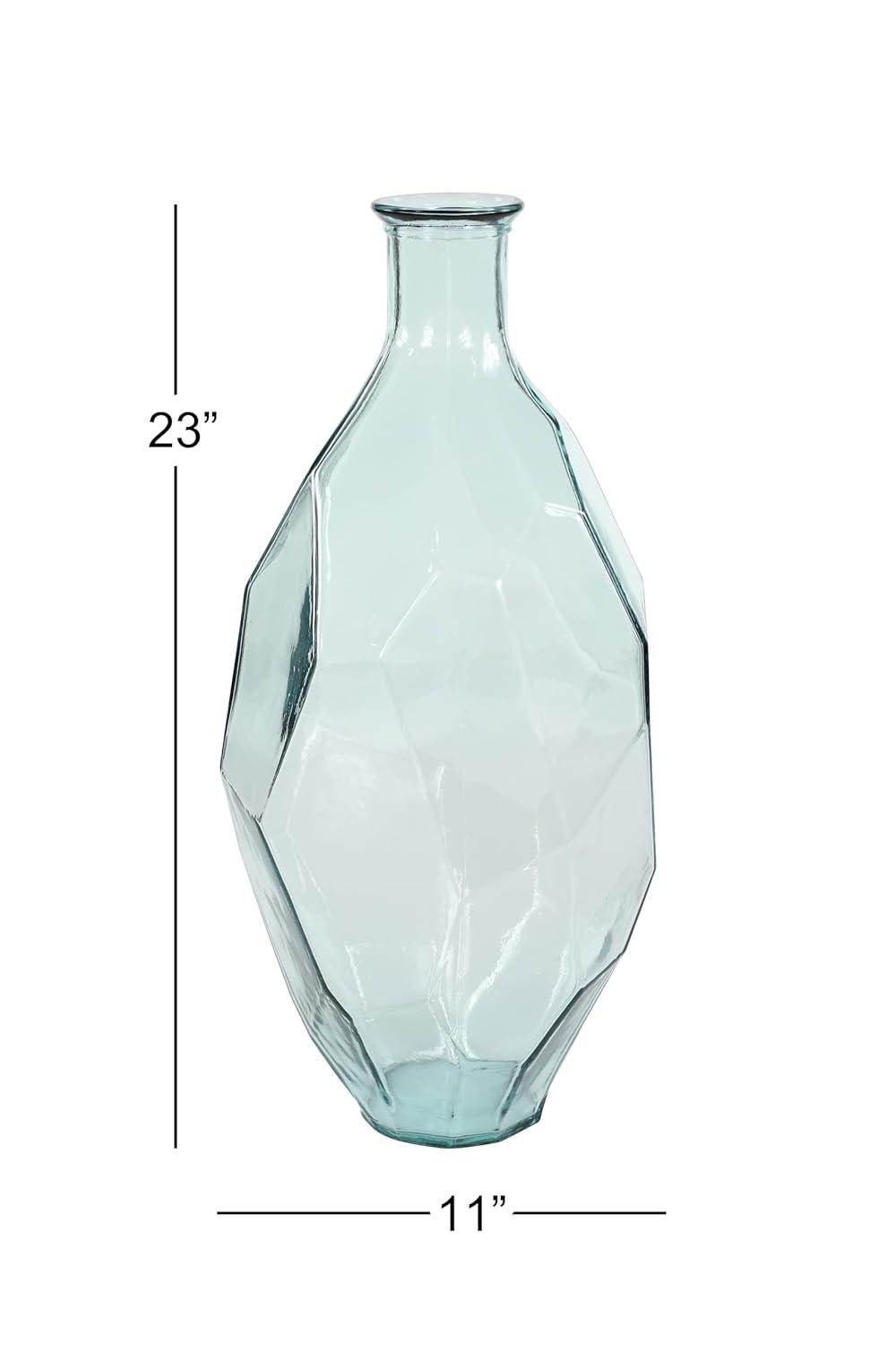 DecMode 23" Spanish Recycled Glass Vase