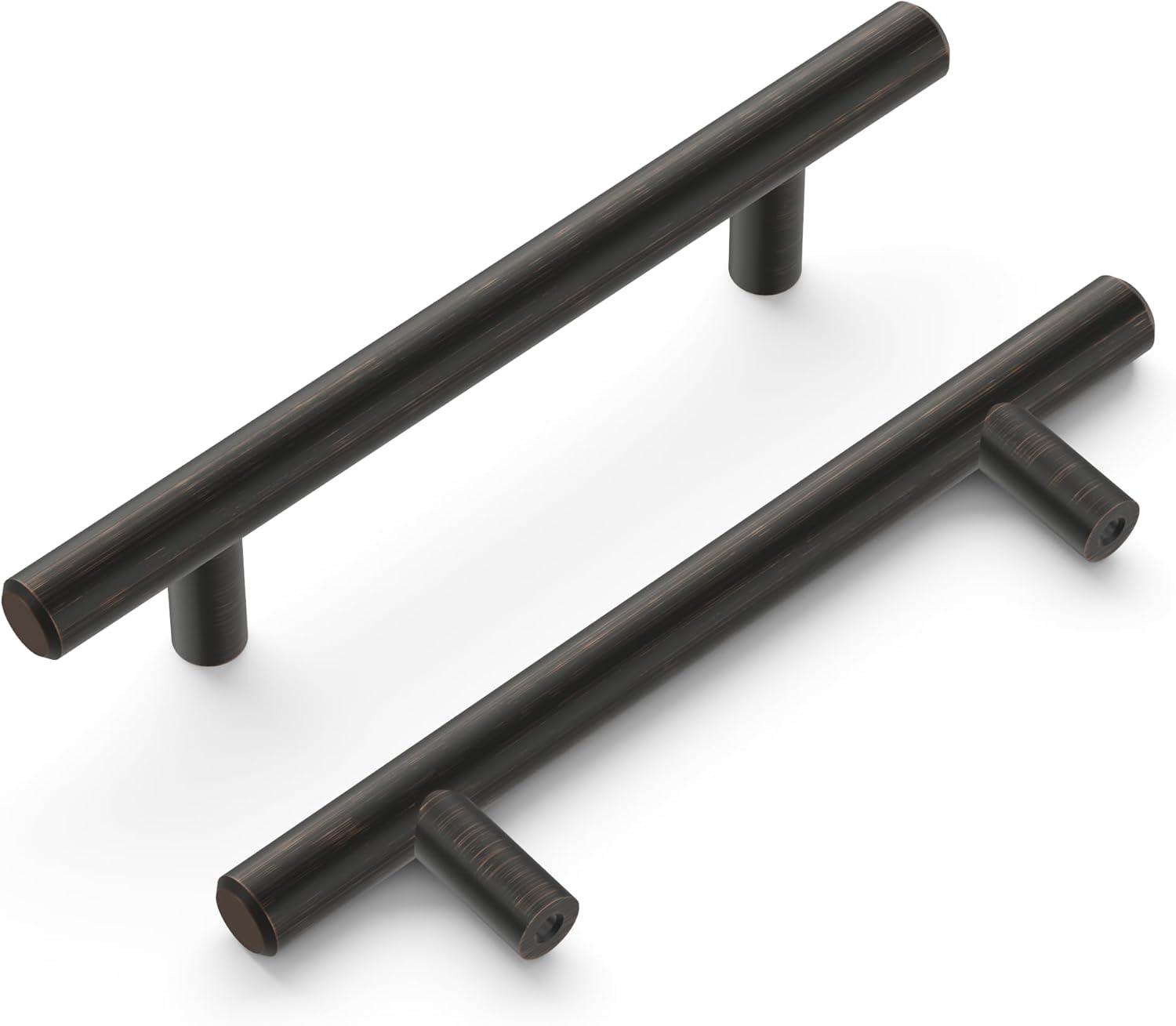 Bar Pulls Kitchen Cabinet Handles, Solid Core Drawer Pulls for Cabinet Doors, 3-3/4" (96mm)