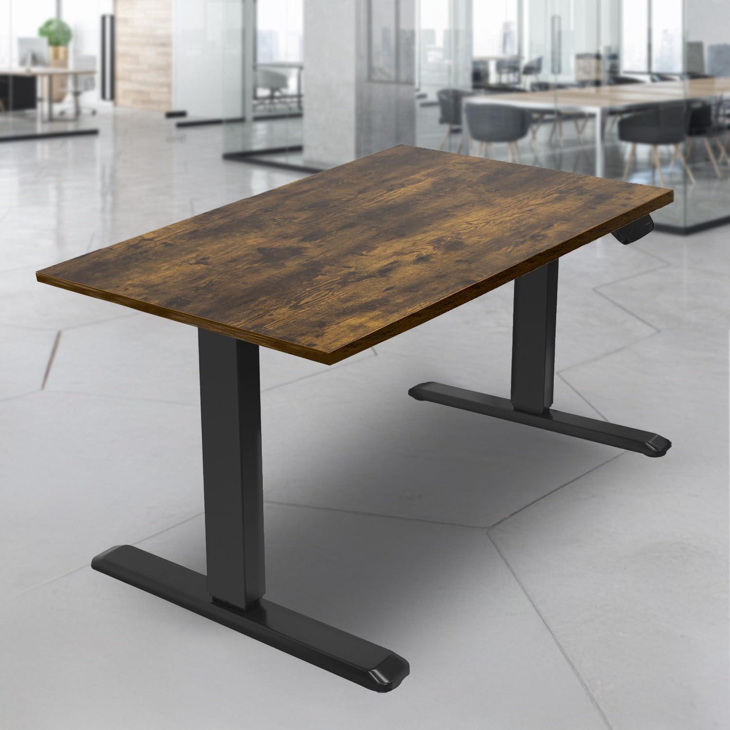 Mount-It! 55" Tabletop for Sit-Stand Desk - Oak