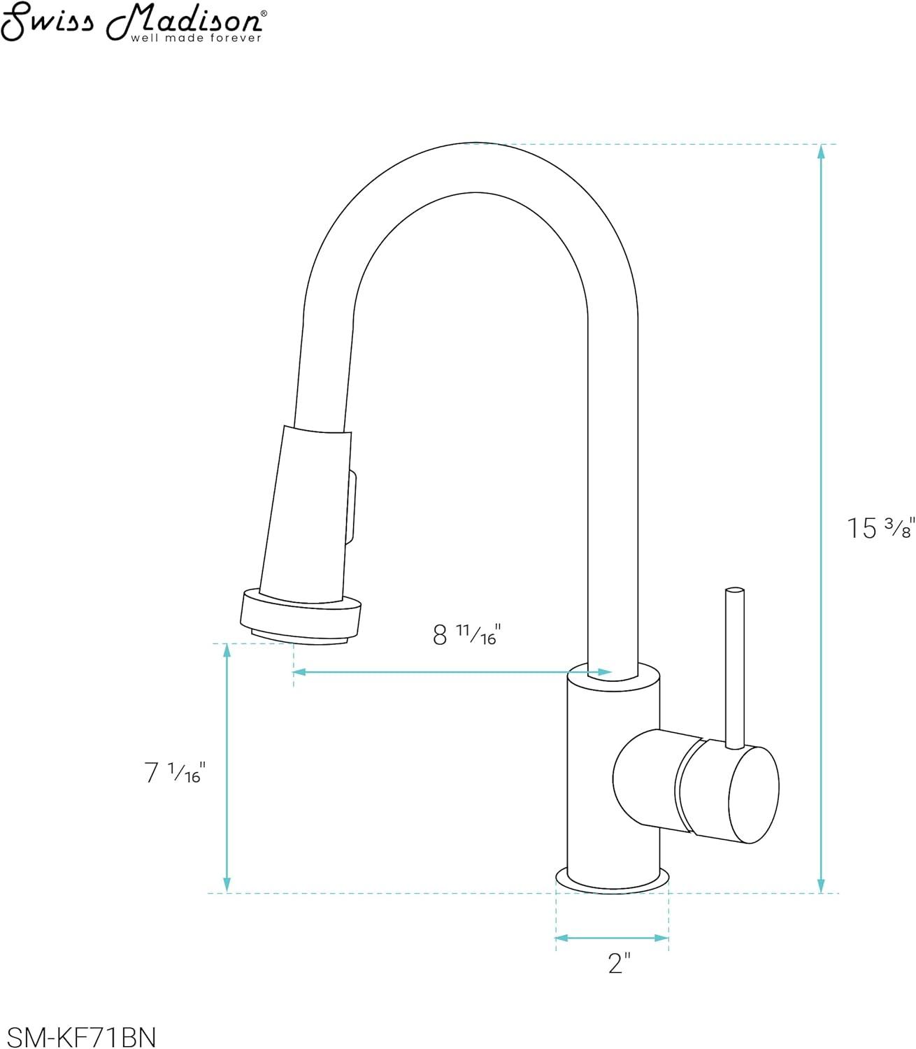 Nouvet Single Handle, Pull-Down Kitchen Faucet