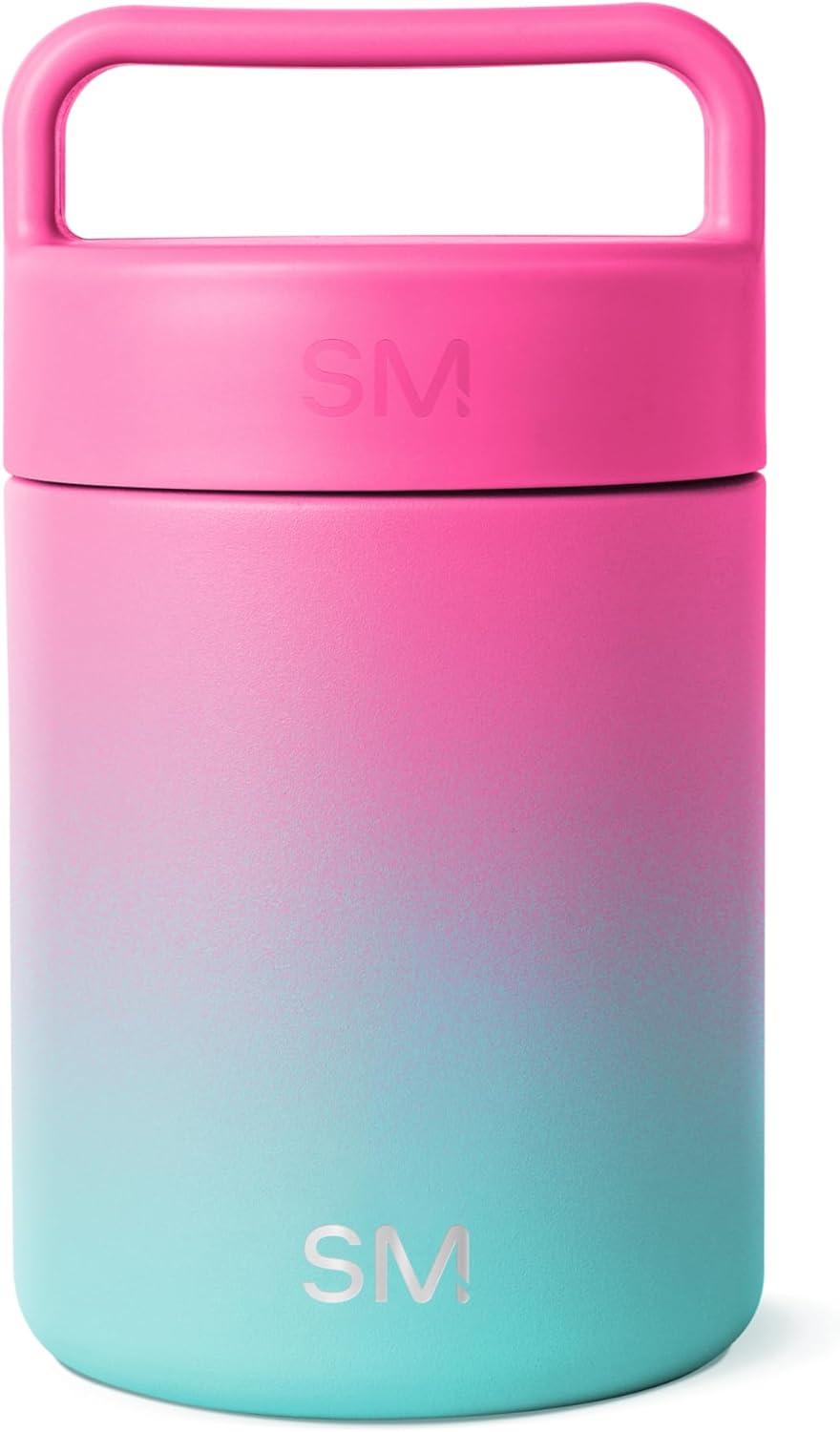 SIMPLE MODERN Food Jar w/ Handle Lid Double Wall Insulated 12 oz Ombre Sorbet