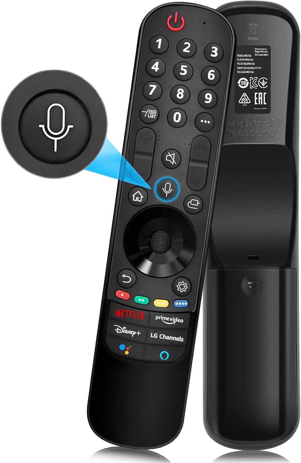 Black Voice Remote Control for LG Smart TV with Pointer and Voice Function